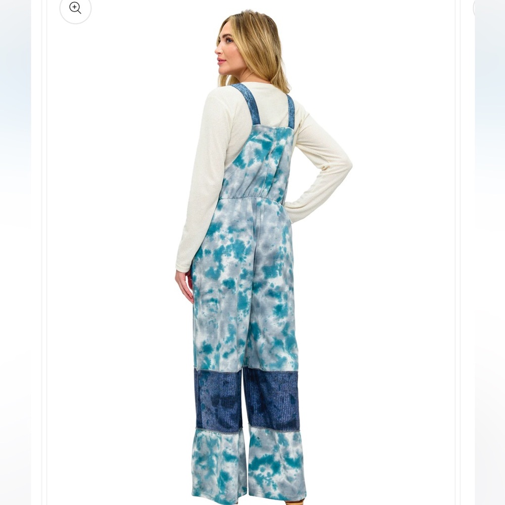 Yak & Yeti 25702 Overall Tie Dye Patchwork. Various Sizes Available. - Picture 2 of 4